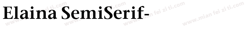 Elaina SemiSerif字体转换